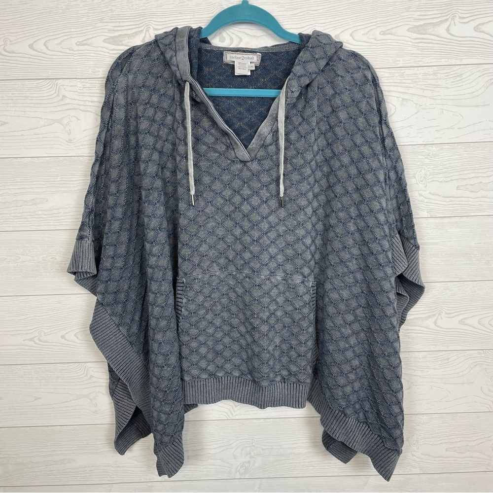 Carbon2Cobalt Portico Sweater Poncho Size Large/XL